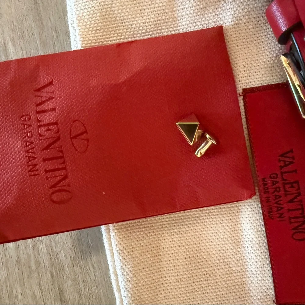 Valentino Red Rockstud Crossbody Bag - Picture 7 of 9